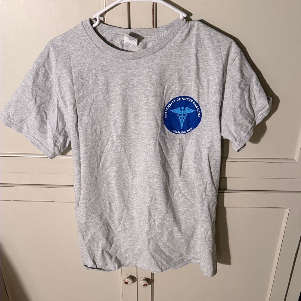 Hanes Authentic Gray Tee UNCW CHHS